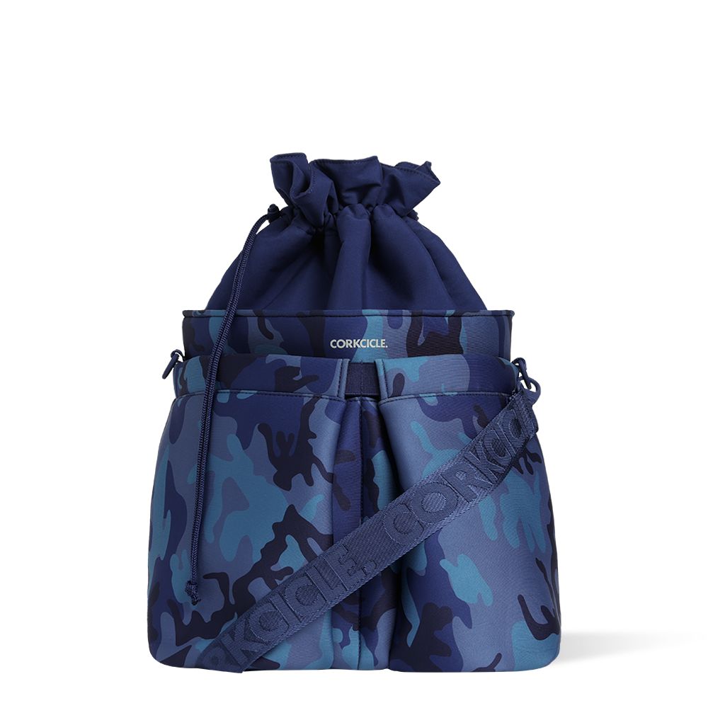 Navy Camo Corkcicle Beverage Bucket Bag Bags | ZNTML-1253