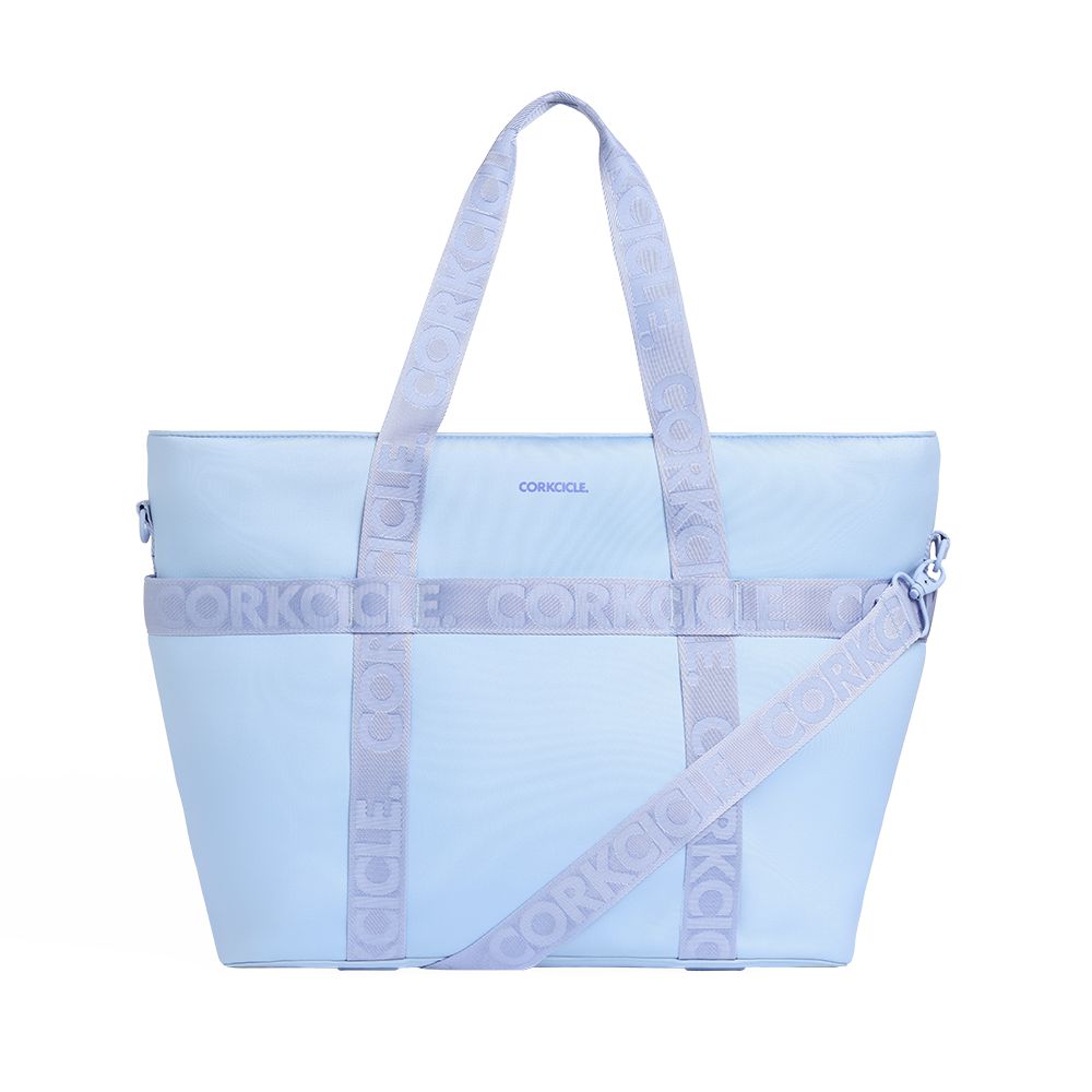 Periwinkle Corkcicle Estelle Tote Bags | BTLJI-6572